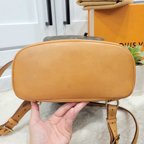 💕DISCONTINUED Very Rare Backpack LOUIS VUITTON Montsouris MM Monogram - Picture 12 of 16